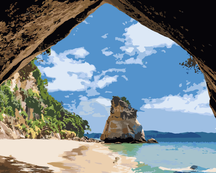 Cathedral Cove Horizon