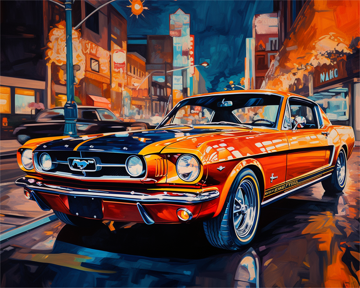 Classic Ride in the City Lights