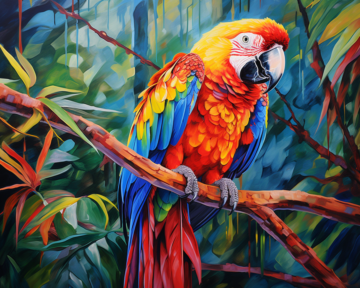 Tropical Parrot Burst