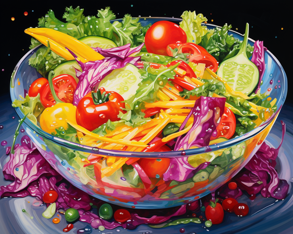Vibrant Garden Salad Bowl
