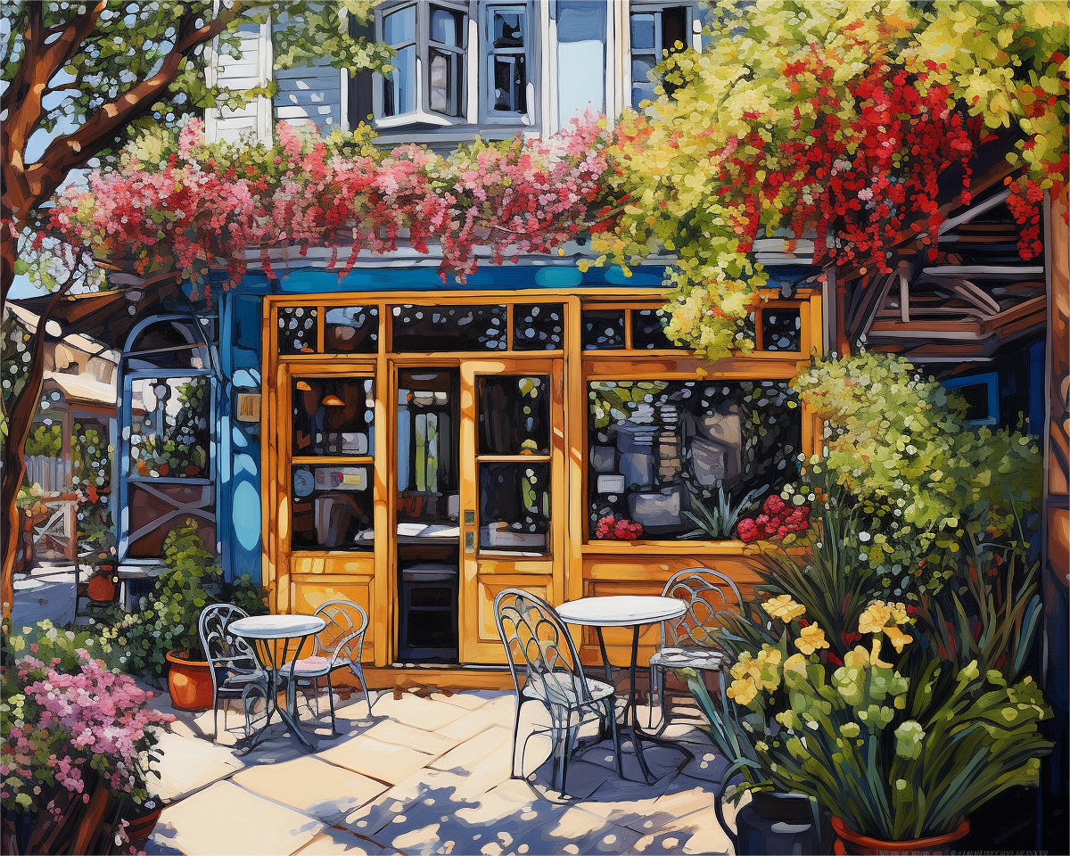 Sunlit Garden Café