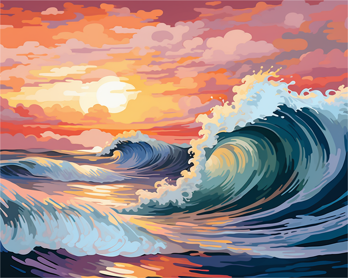 Sunset Surf Symphony