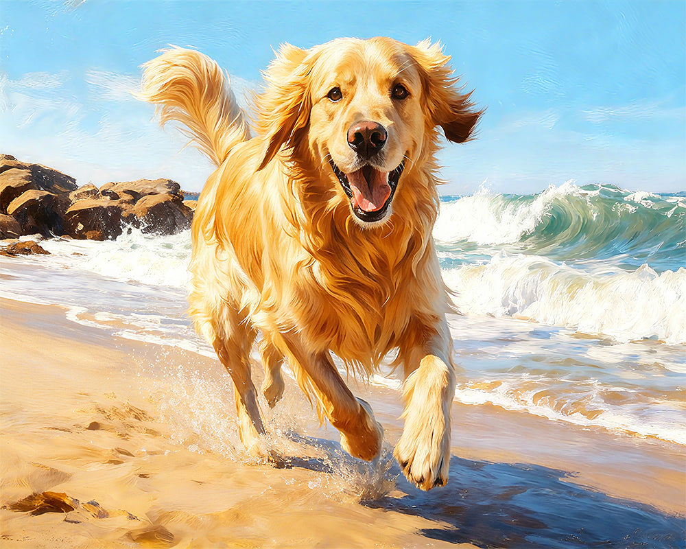 Golden Retriever Let Loose