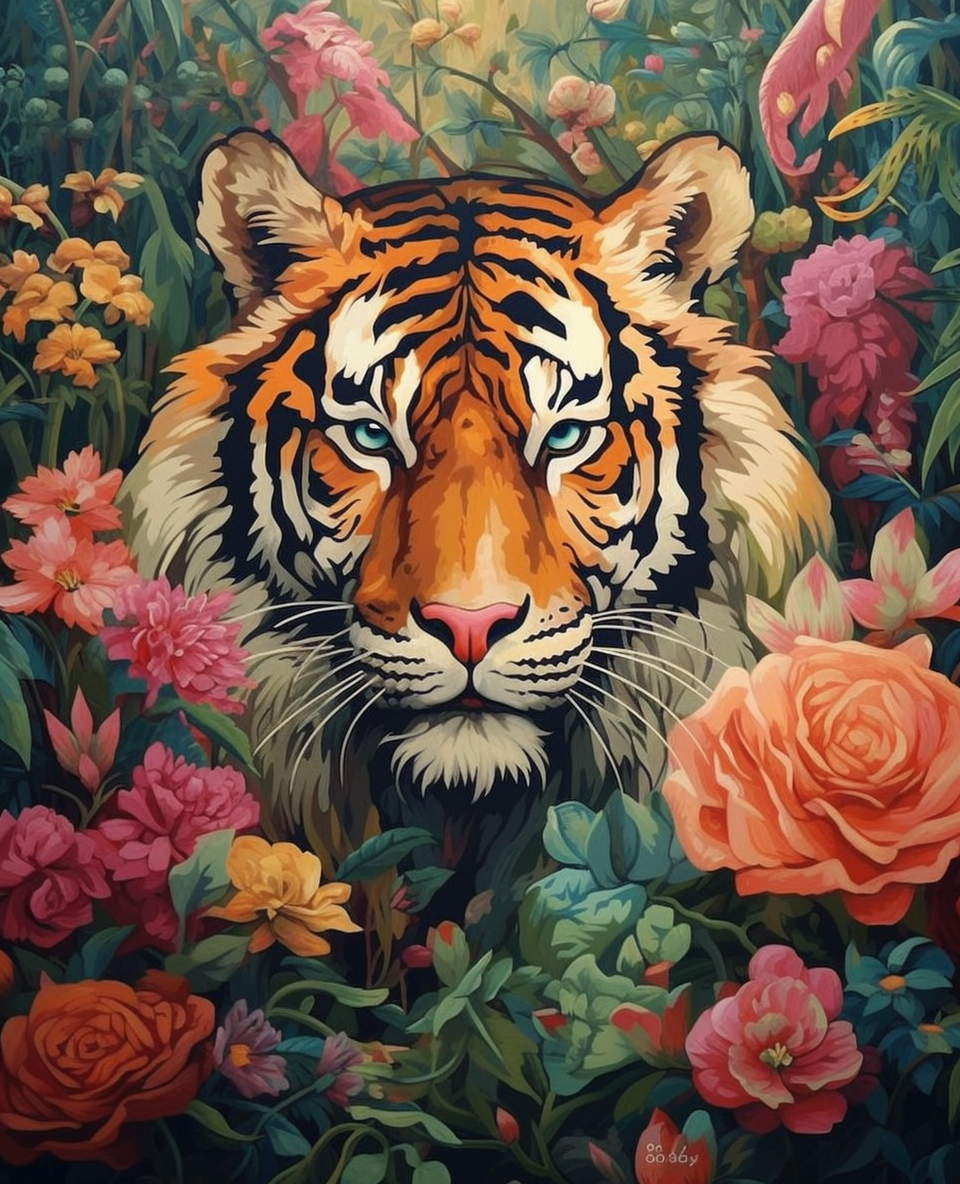 Tiger in the Garden