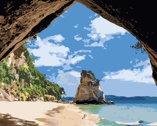 Cathedral Cove Horizon