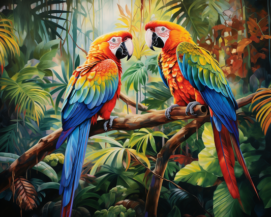 Parrot Pair Harmony