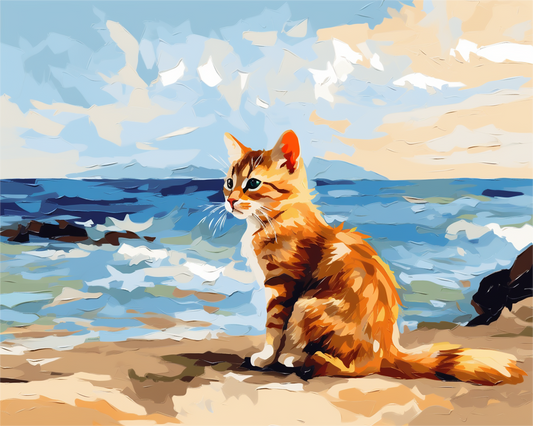 Beachside Ginger Cat