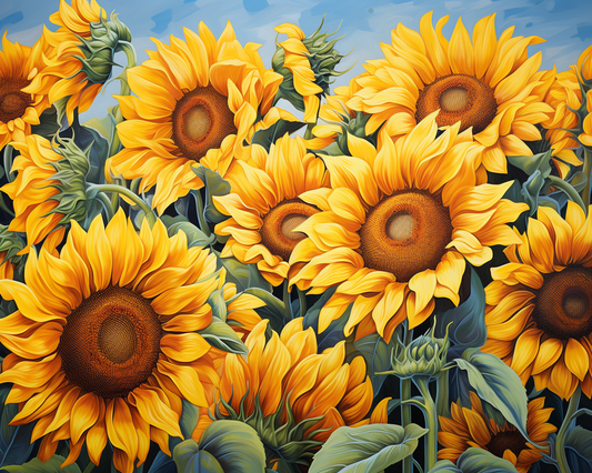 Golden Field Sunflowers