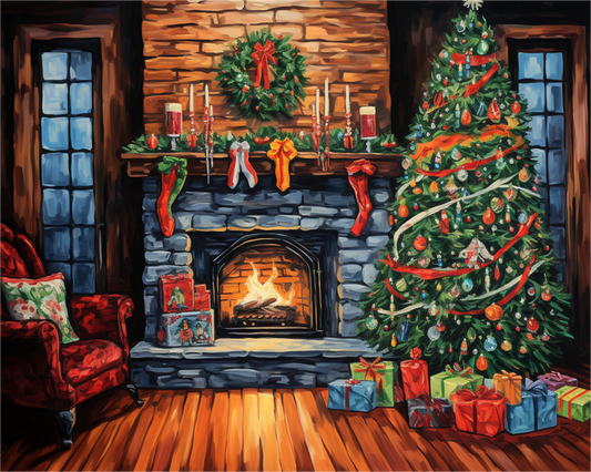 Cozy Christmas Hearth