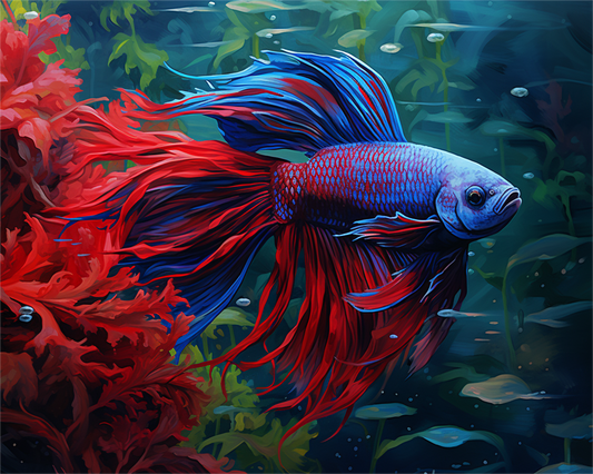 Blue Flame Betta