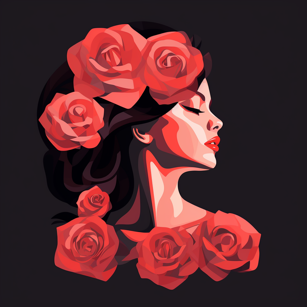 Crimson Rose Bloom