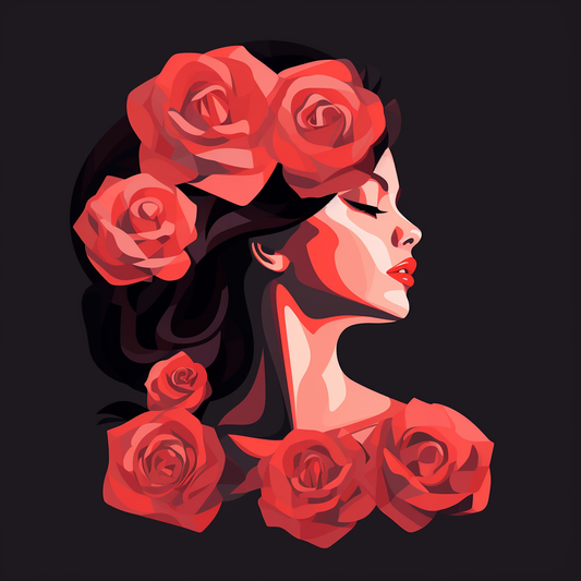 Crimson Rose Bloom