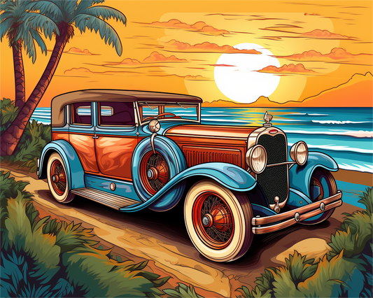 Sunset Cruiser by the Shore