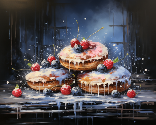 Berry‑Dusted Pastry Stack