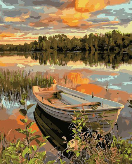 Sunset Lake Serenity