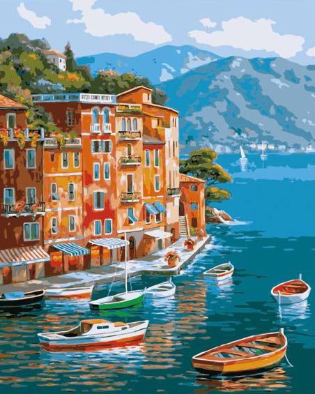 Harbour Village in Golden Light