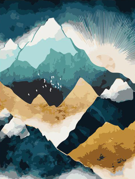 Golden Peaks Sunrise
