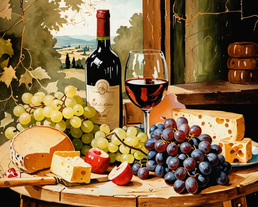 Wine & Harvest Still Life