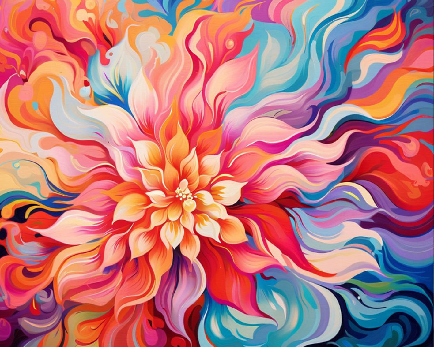 Swirling Petal Abstraction