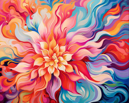 Swirling Petal Abstraction