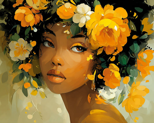 Golden Bloom Muse
