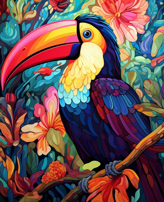 Rainbow Toucan Burst